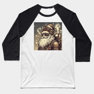 Steampunk Winter Santa Claus Baseball T-Shirt